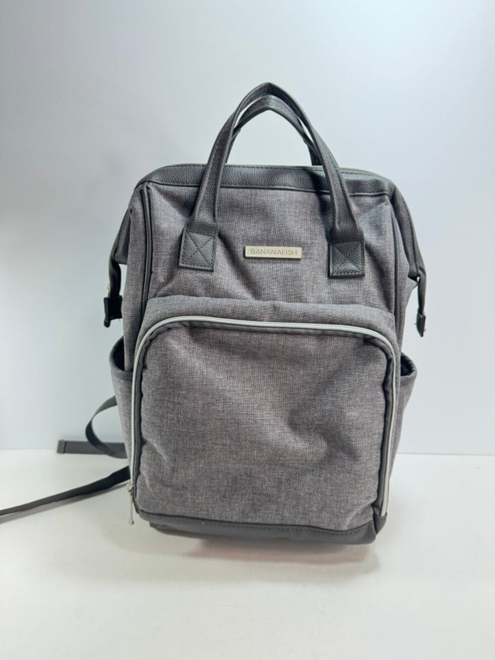 Bananafish Baby Diaper Bag Backpack Grey